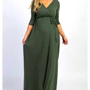 Pink blush maternity dress